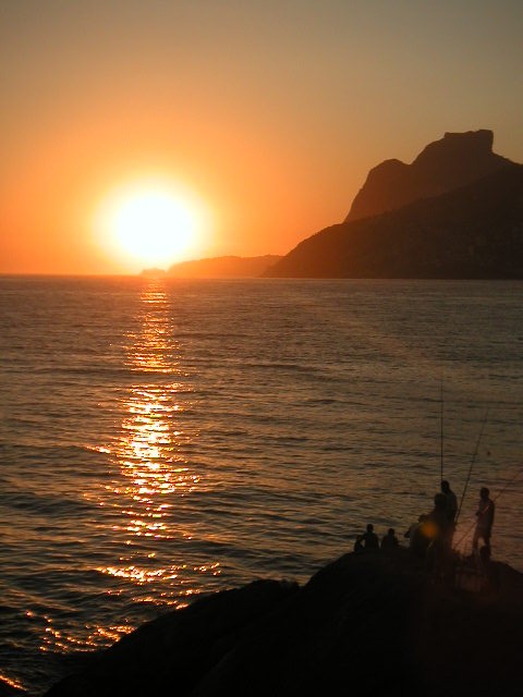 Coucher de soleil depuis Ipanema