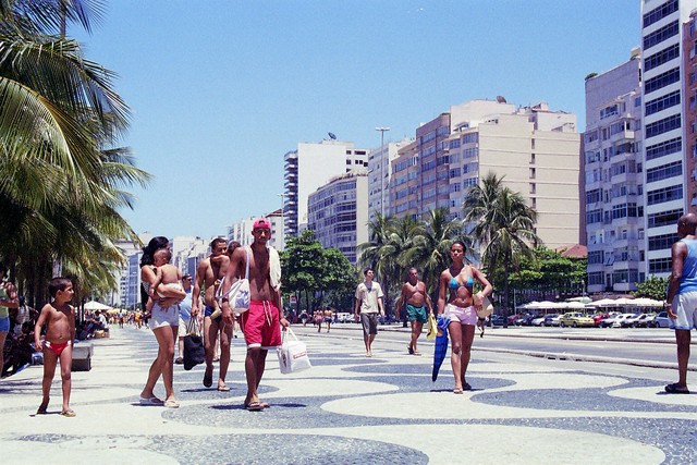 Avenida Atlantica à Copacabana