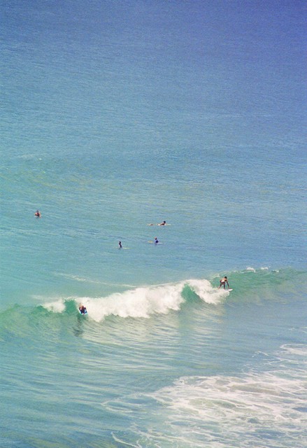 Surf sur la plage de Mocambique
