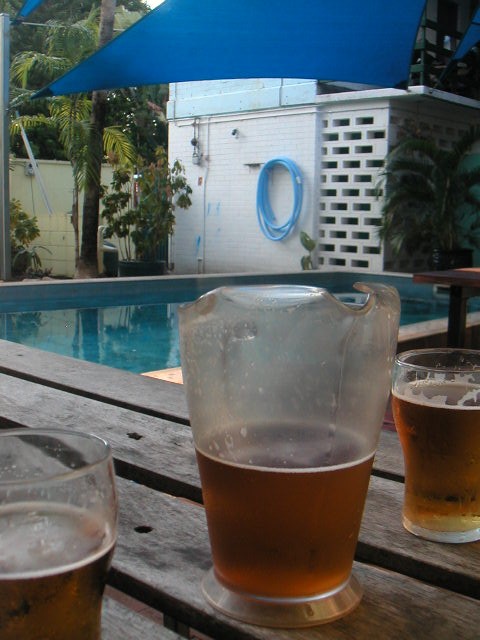 Bières au backpacker de Darwin