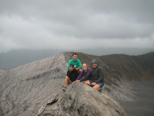 Estelle et Yann sur le volcan Gunung Bromo