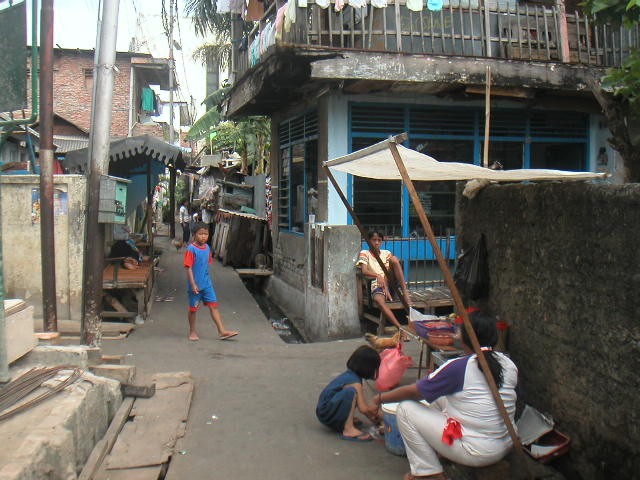 Jakarta quartiers pauvres